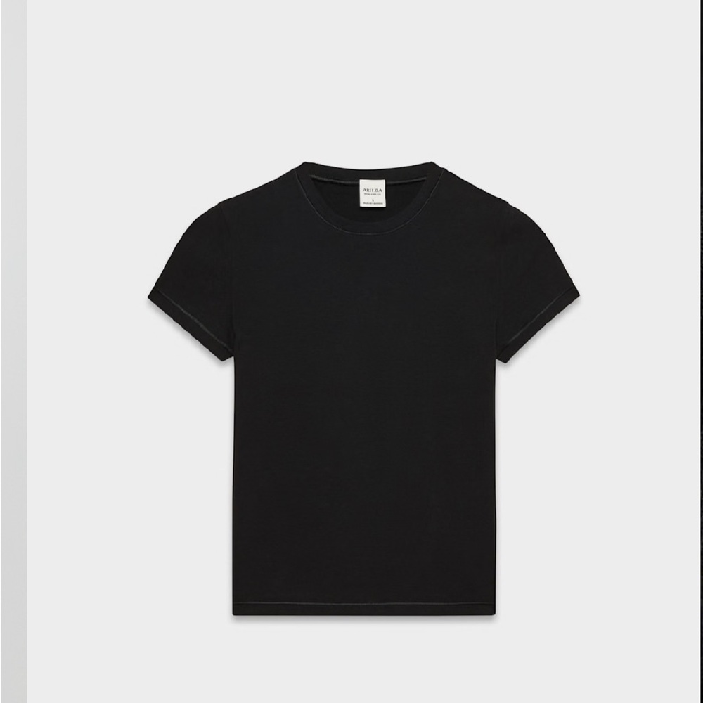 Aritzia Black TNA Crewneck Tee